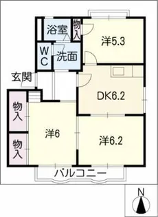 エントピア京町【2階】の間取り