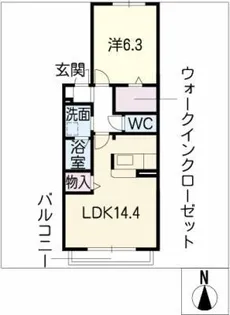 リーベシュテレ【2階】の間取り