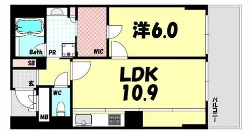 ワコーレ ザ・トアロードレジデンス【5階】の間取り