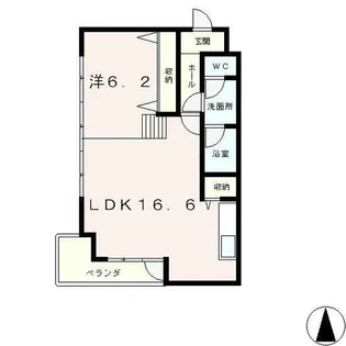 滋賀県大津市松原町【マンション】の間取り