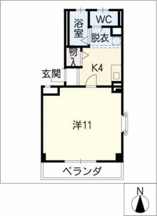 ヘリオ葵【2階】の間取り