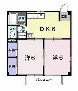 ヒルズ鳴海A【2階】の間取り