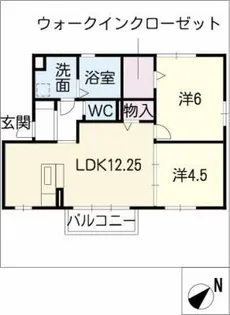 ソーニョ豊【2階】の間取り