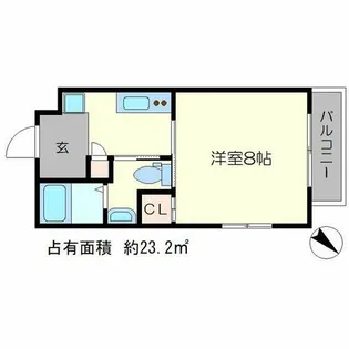 クオリエ京大前【1階】の間取り