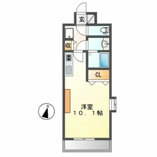 ノヴェル新栄【6階】の間取り