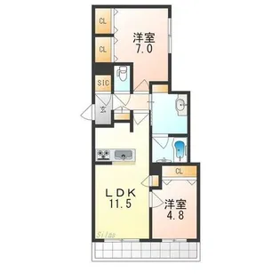 siesta【1階】の間取り