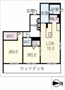 プレミアスゲート【1階】の間取り