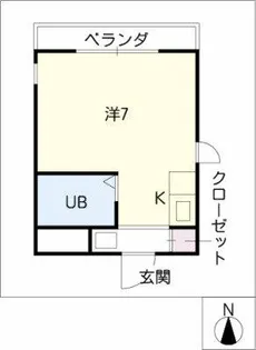原スイートハウス【3A号室】の間取り