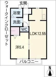 フェリシーオ入場【2階】の間取り