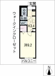 メゾン堀越【1階】の間取り