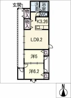 Calm cuatro【3階】の間取り