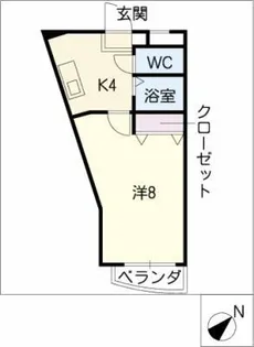 植田山DS・1マンション【3階】の間取り