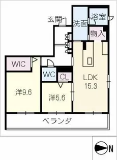 プレミアスゲート【2階】の間取り