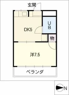 ロジュマン貴船【3階】の間取り