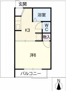 メゾン栗林【1階】の間取り