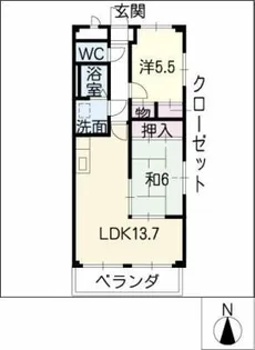アミティエ【4階】の間取り