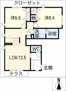 プレゼンス・パークS【1階】の間取り