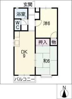 メゾン・ド・サンクB棟【1階】の間取り