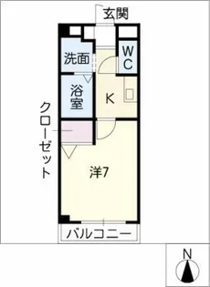 サリチェ八田【4階】の間取り