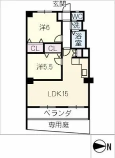 メゾン振甫105号室【1階】の間取り