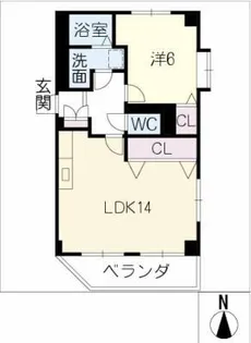 ウイング新瑞【4階】の間取り