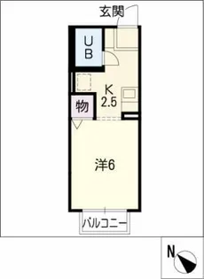1Kの間取り画像