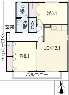 ブリエ21【2階】の間取り