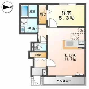 ドエル・アイリス【1階】の間取り