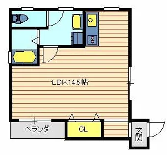 朝霧テラス【101号室】の間取り
