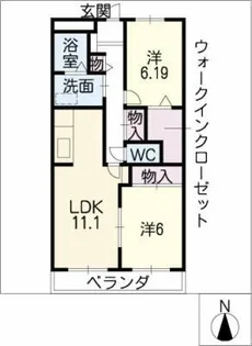 グレース柏井【4階】の間取り