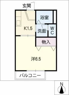 ジュネス緑ヶ丘A棟【2階】の間取り