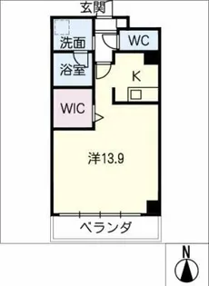 ラ・メゾンドヴェール【3階】の間取り