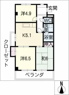 Eステージ本郷【1階】の間取り
