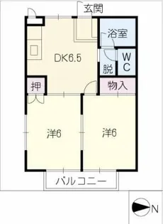 SAMAXフィオーレ【2階】の間取り