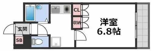 サンモール【6階】の間取り