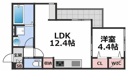 セジュール布施【2階】の間取り