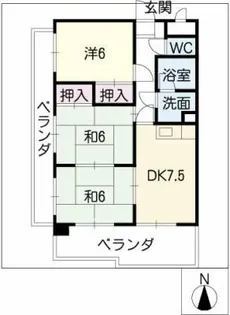 ドリームタウン藤塚【3階】の間取り