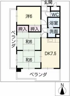 ドリームタウン藤塚【3階】の間取り