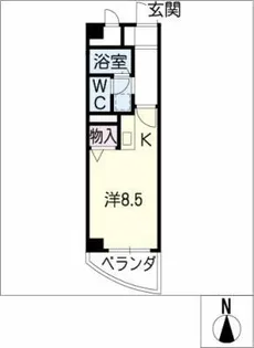 ドミシル野並【4階】の間取り