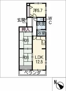 シティ・ライフ島田【2階】の間取り