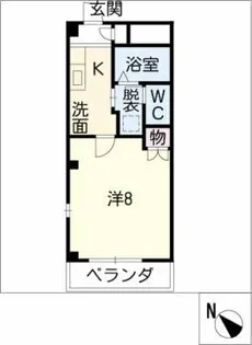 ブランシェ平手南【1階】の間取り