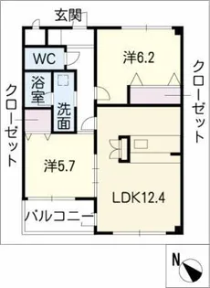 SERENOⅡ【1階】の間取り