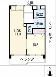 メゾン野並【2階】の間取り
