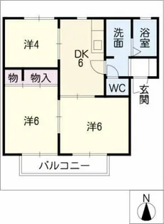ディアス蔵【1階】の間取り