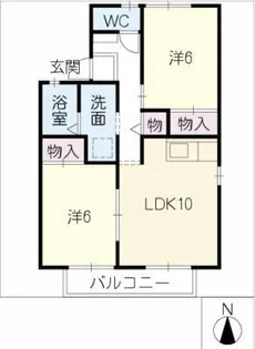 バーデンハウス【2階】の間取り