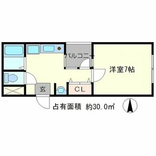 GARNET RESIDENCE下鴨【4階】の間取り