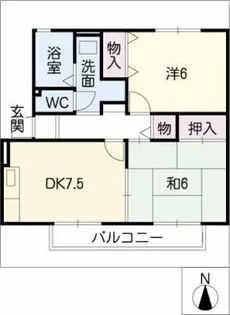 セジュール応時【1階】の間取り