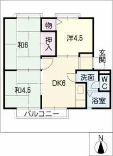 サンライフやまもと【1階】の間取り