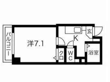 リバーライズ本町【9階】の間取り