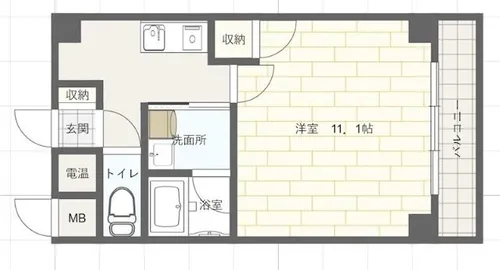リオンドール【4階】の間取り